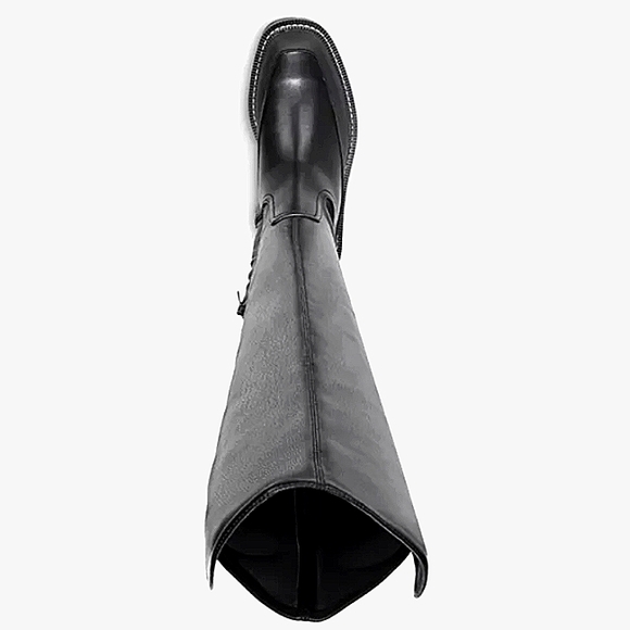 New w/Box Sam Edelman Lerue Vegan Leather Over-The-Knee Lug-Sole Boots Size 6 - Picture 10 of 13